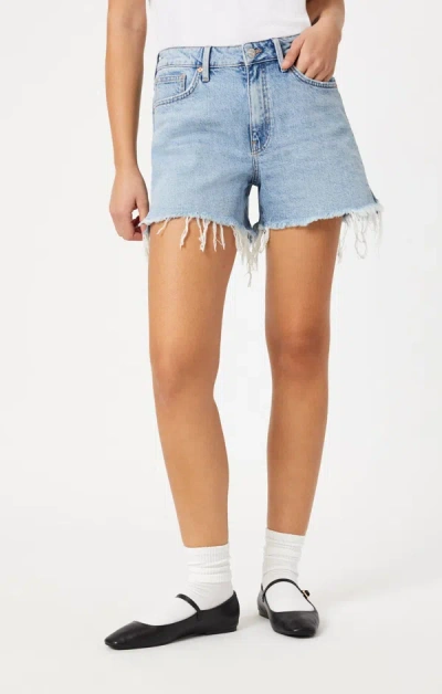 Shop Mavi Heidi Shorts In Bleached Recycled Blue In Light Blue
