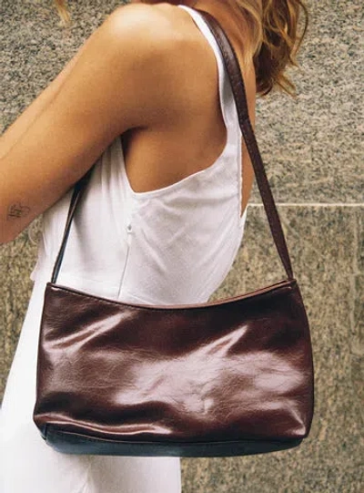 Shop Princess Polly Miemie Shoulder Bag In Brown