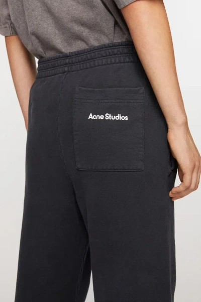 Shop Acne Studios Women Logo Sweatpants In Black