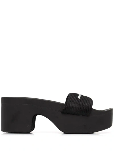 Shop Alexander Wang Women Aw Platform Slide In 001 Black