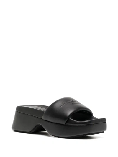 Shop Alexander Wang Women Float Slide In 001 Black