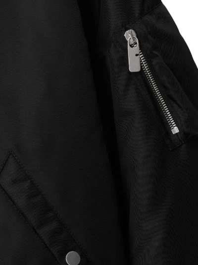 Shop Burberry Men Arm Pocket Bomber Jacket In Black