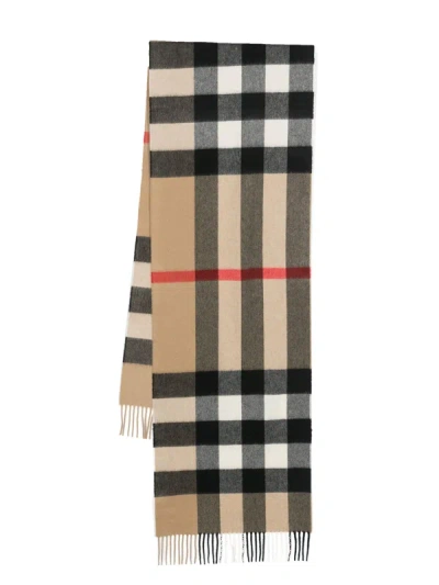 Shop Burberry Women Vintage Check Cashmere Scarf In Archive Beige