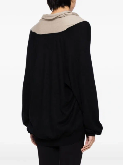 Shop Frenckenberger Women Hamza Sweater In Black/dark Chalk