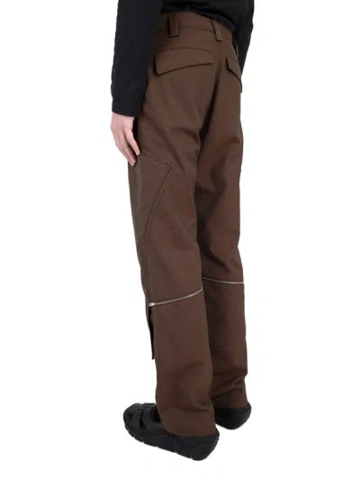 Shop Kiko Kostadinov Men Tonino Utility Trouser In Brown Sparrow