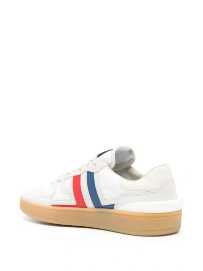 Shop Lanvin Men Clay Low Top Sneakers In 00s1 White/multicolour