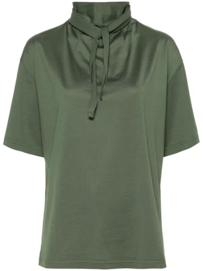 Shop Lemaire Women Foulard T-shirt In Gr627 Smoky Green