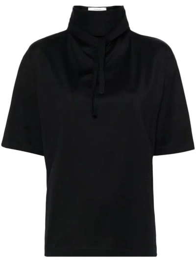 Shop Lemaire Women Foulard T-shirt In Bk999 Black