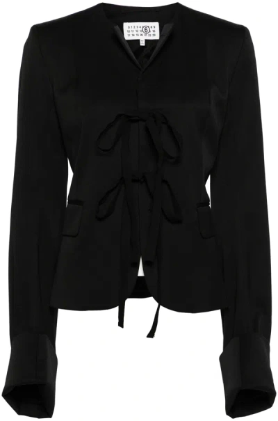 Shop Mm6 Maison Margiela Mm6 Women Sports Jacket In 900 Black