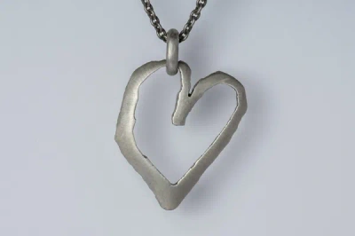 Shop Parts Of Four Jazz's Heart Necklace (little, Da) In Dirty Sterling