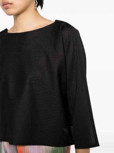 Shop Issey Miyake Pleats Please  Women A-poc Tops Shirt In 15 Black