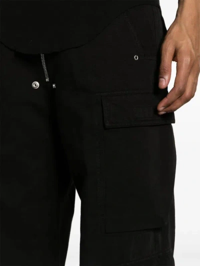 Shop Rick Owens Drkshdw Men Double Cargo Jumbo Pants In 09 Black