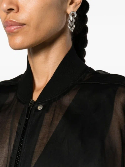 Shop Rick Owens Women Collage Bomber Jacket In 09 Black