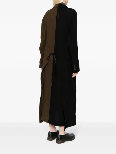 Shop Uma Wang Women Cent Coat In Uw069 Brown/black