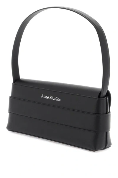 Shop Acne Studios Musubi Shoulder Bag With Adjustable In Black