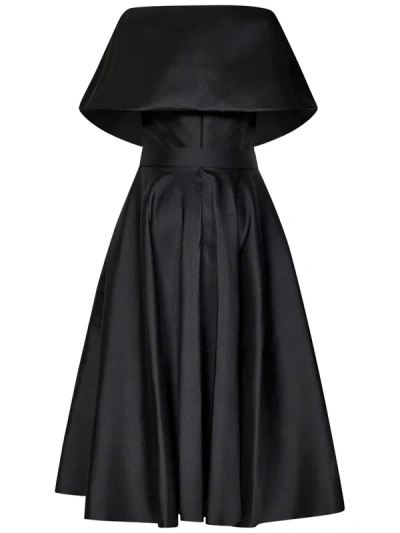 Shop Rhea Costa Rima Dress In Black