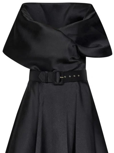 Shop Rhea Costa Rima Dress In Black