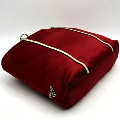 Shop Prada Red Synthetic Tote Bag ()