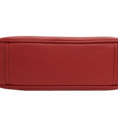 Shop Prada Saffiano Red Leather Shoulder Bag ()