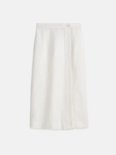 Shop Alex Mill Madeline Skirt In Twill In Ecru
