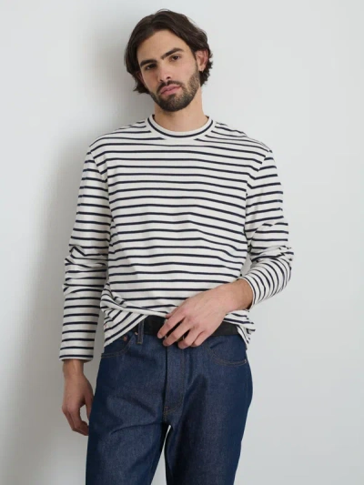 Shop Alex Mill Matt Long-sleeve Tee In Stripe In Natural/navy