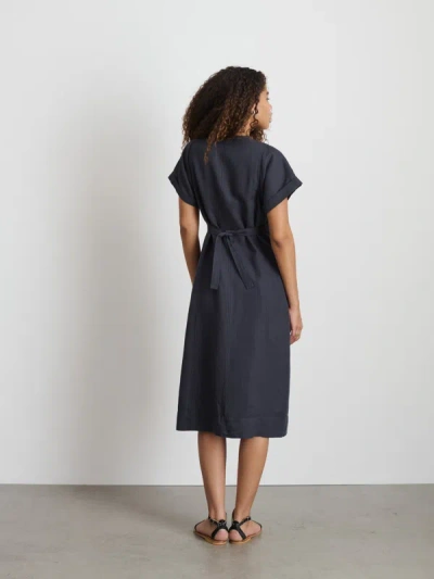 Shop Alex Mill Collette Dress In Twill In Washed Black