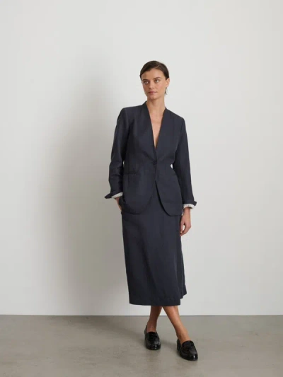 Alex Mill Janine Blazer In Twill In Washed Black
