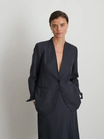 Alex Mill Janine Blazer In Twill In Washed Black