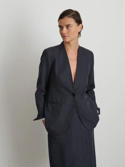 Alex Mill Janine Blazer In Twill In Washed Black