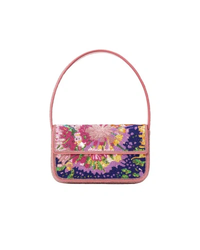 Shop Staud Tommy Beaded Bag Aurora In Multi