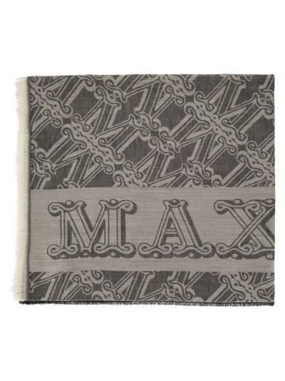 Shop Max Mara Eleonor Wool, Silk And Linen Jacquard Stole