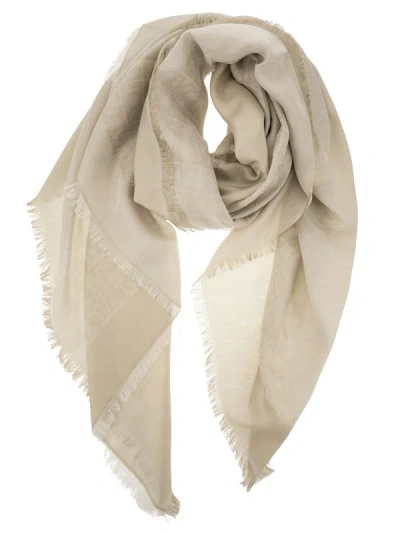 Shop Max Mara Geode Silk And Cotton Jacquard Shawl