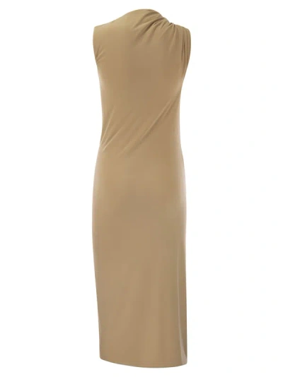 Shop Sportmax Nuble Fitted Jersey Dress