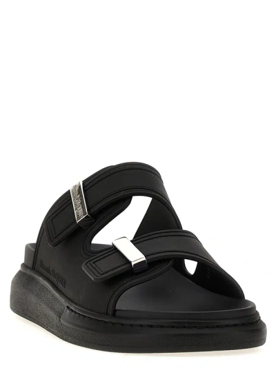 Shop Alexander Mcqueen Hybrid Sandals Black