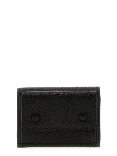 Shop Maison Margiela Snap Button Wallet Wallets, Card Holders Black