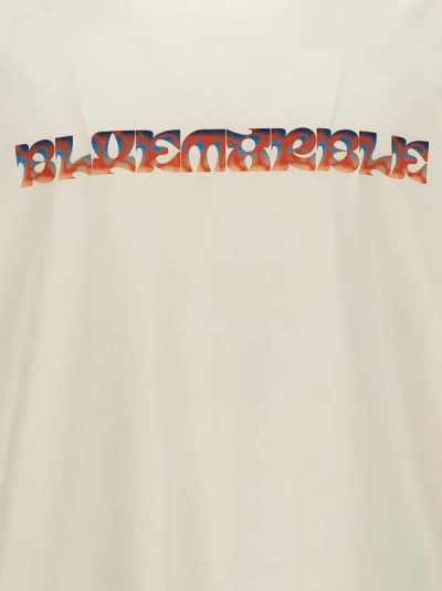 Shop Bluemarble Trippy Leaves T-shirt White