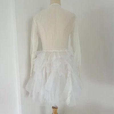 Pre-owned Ermanno Scervino White Shirt Dress