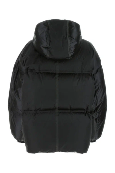 Shop Prada Woman Black Nylon Down Jacket