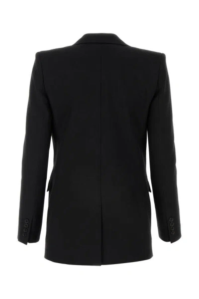 Shop Saint Laurent Woman Black Wool Blazer