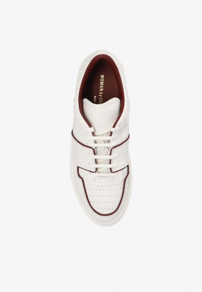 Shop Common Projects Decades Low-top Leather Sneakers In White