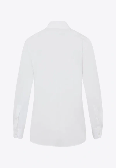 Shop The Row Derica Long-sleeved Shirt In White