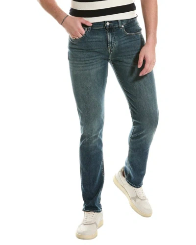 Shop 7 For All Mankind Slimmy Champlin Slim Straight Jean In Blue