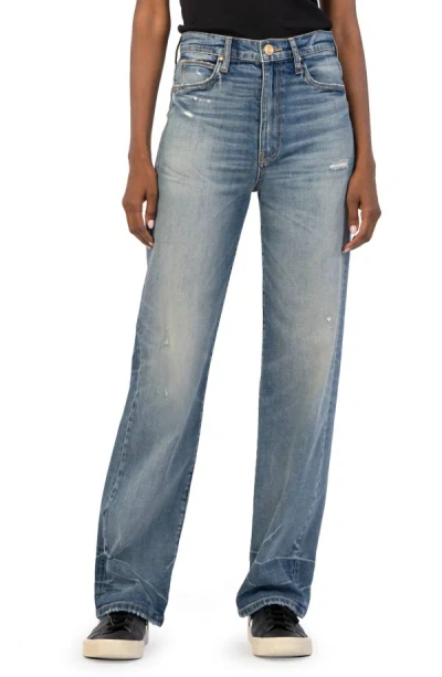 Shop Kut From The Kloth Sienna High Rise Wide Leg Jeans In Formalized In Multi
