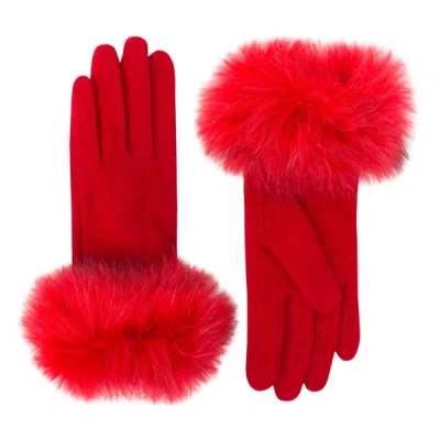 Shop Pia Rossini Monroe Gloves In Red