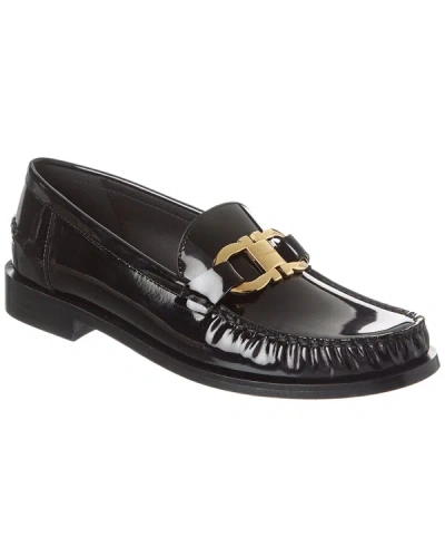 Shop Ferragamo Maryan Ornament Patent Loafer In Black
