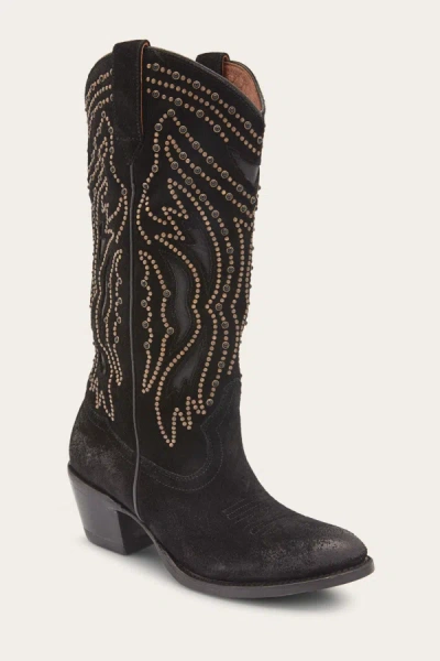 Shop The Frye Company Frye Shelby Studded Tall Boots In Black