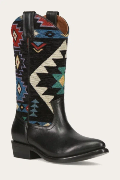 Shop The Frye Company Frye Billy Pull On Southwest Tall Boots In Black Sw