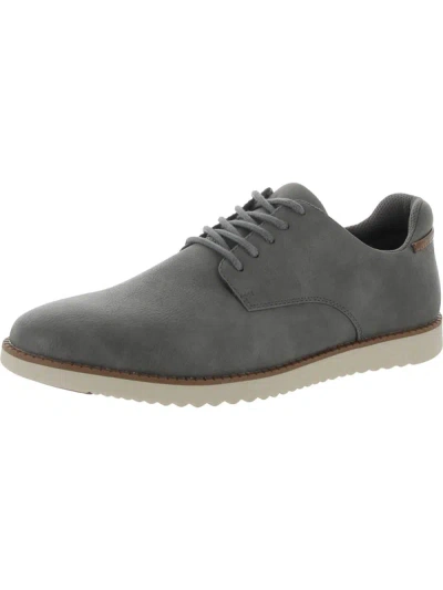 Shop Dr. Scholl's Shoes Sync Mens Faux Leather Fashion Athletic And Training Shoes In Grey