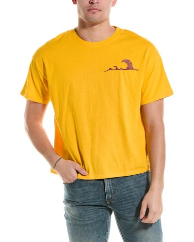 Shop Sundek T-shirt In Yellow