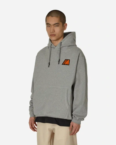 Shop Automobili Amos Aa Logo Hoodie Light In Grey